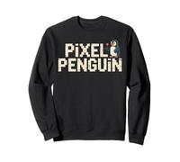 Pixel Penguin retro gaming penguin joystick for gamer Sweatshirt