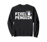 Pixel Penguin retro gaming penguin joystick for gamer Sweatshirt