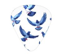 Pixel Pigeon Swarm Printed pick set - 12 pieces, thin, medium and thick guitar picks, suitable for guitar, bass, electric guitar and ukulele