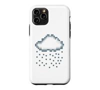 Pixel Rain Cloud Retro Gamer Creator Gift Case for iPhone 11 Pro