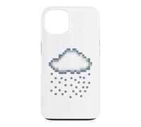 Pixel Rain Cloud Retro Gamer Creator Gift Case for iPhone 13
