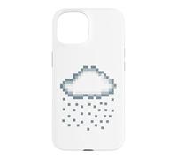 Pixel Rain Cloud Retro Gamer Creator Gift Case for iPhone 15
