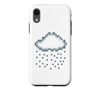 Pixel Rain Cloud Retro Gamer Creator Gift Case for iPhone XR