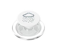 Pixel Rain Cloud Retro Gamer Creator Gift PopSockets PopGrip for MagSafe