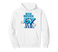 Pixel Six Seven Numbers Retro Gaming Style Pullover Hoodie