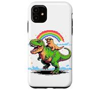 Pixel Style Art Sea Lion T-Rex Tyrannosaurus 8 Bit Graphics Case for iPhone 11