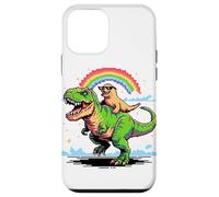 Pixel Style Art Sea Lion T-Rex Tyrannosaurus 8 Bit Graphics Case for iPhone 12 mini