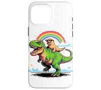 Pixel Style Art Sea Lion T-Rex Tyrannosaurus 8 Bit Graphics Case for iPhone 16 Pro Max