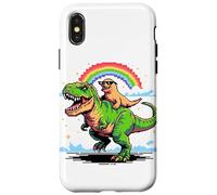 Pixel Style Art Sea Lion T-Rex Tyrannosaurus 8 Bit Graphics Case for iPhone X/XS