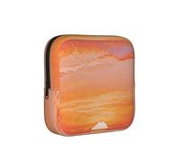 Pixel Sunset Art Period Proof Storage Bag-Feminine Hygiene Travel Case for Sanitary Pads, Discreet Mensural Pouch for Purse Office
