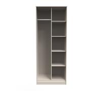 Pixel Tall Wardrobe Off-white 5 Shelves 77cm