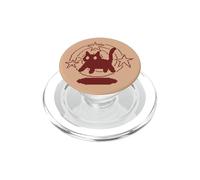 Pixel Y2K 90s Scary Tomcat Cat is Scared under Starry Tail PopSockets PopGrip for MagSafe