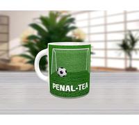 Pixelate Funny Football Mug 11oz Cup Penal-Tea Penalty Goalkeeper Soccer Cup