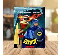Pixelate Only Fools & Horses Bat Man & Robin Novelty Retro Vintage Wall tin Plaque 20x15cm