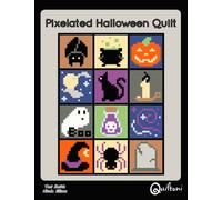 Pixelated Halloween Quilt: A 12 Block Halloween Themed Quilt Pattern