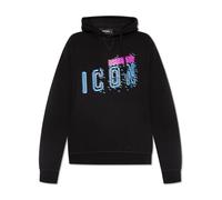Pixelated Logo Hoodie for Men - male - Dsquared2 - Hoodies - Blue - M - Sweatshirts & Hoodies M
