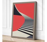 Pixelated Perspective Canvas Wall Art Print 24x16 Inch (61 x 41 cm)