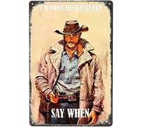PIXELDERMA My Heroes Have Always Been Cowboys Tin Sign Western Decor Metal Horse Poster I'm Your Huckleberry Metal Signs