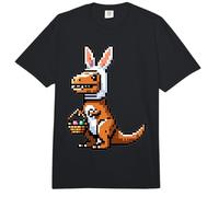 Pixeled Jurassic Egg Hunt Surprise Dino Easter Rabbit Bunny Comfort Colors Adult Heavyweight T-Shirt