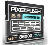 PixelFlash 128GB CFast 2.0 Card 3600X HyperCore 570MB/s SATA3 VPG180, CFast Card for DSLR Cinematic Video & Photo Cams Lab Tested, Certified Flash Memory 128 GB 2025 Model