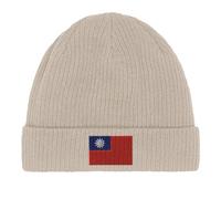 Pixelforma Republic of China Flag Cotton Hat, beige, One size