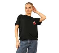 PixelKnit® Womens Short Sleeve Cherry Graphic Print Baggy T-Shirt - Ladies Summer Casual Wear Fashion Tees Top (Cherry Perfection Black, 20-22)