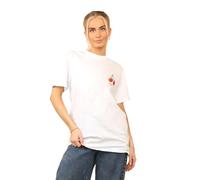 PixelKnit® Womens Short Sleeve Cherry Graphic Print Baggy T-Shirt - Ladies Summer Casual Wear Fashion Tees Top (Cherry Perfection White, 8-10)