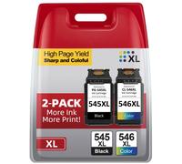PIXELMY 545 546 Ink Cartridges, PG-545 CL-546 Ink Cartridges Replacement for Canon Printer Ink 545 546 for Canon TS3355 MX495 TR4550 TR4551 TS3350