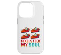 Pixels Feed My Soul Digital Artist Design Case for iPhone 14 Pro