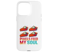 Pixels Feed My Soul Digital Artist Design Case for iPhone 15 Pro Max