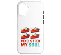 Pixels Feed My Soul Digital Artist Design Case for iPhone 16
