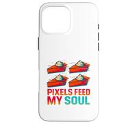 Pixels Feed My Soul Digital Artist Design Case for iPhone 16 Pro Max