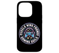 Pixels Wins Friends Gaming Guild Fun Case for iPhone 14 Pro