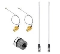Pixelure 868MHz/10dBi Lora Antenna for ESP32/LoRa32 V3/LoRa32u4 II, SMA Male 195mm + (U.FL IPX) to SMA Female Cable for Meshtastic Lora Long Range Soft Whip-Antenne (2 PCS-White)