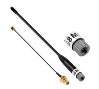 Pixelure 868MHz/10dBi Lora Antenna for ESP32/LoRa32 V3/LoRa32u4 II, SMA Male 195mm + (U.FL IPX) to SMA Female Cable for Meshtastic Lora Long Range Soft Whip-Antenne (1 PCS-Black)