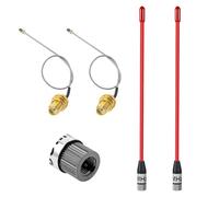 Pixelure 868MHz/10dBi Lora Antenna for ESP32/LoRa32 V3/LoRa32u4 II, SMA Male 195mm + (U.FL IPX) to SMA Female Cable for Meshtastic Lora Long Range Soft Whip-Antenne (2PCS-Red)