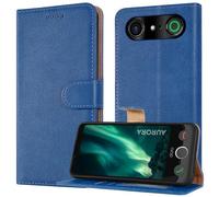 PIXFAB Case for Doro Aurora A10, Leather Wallet Phone Case, Magnetic Book Flip Folio Cover [RFID Protection & 3 Card Slots] and [Kickstand] Phone Cover for Doro Aurora A10 - Blue