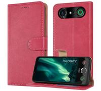 PIXFAB Case for Doro Aurora A10, Leather Wallet Phone Case, Magnetic Book Flip Folio Cover [RFID Protection & 3 Card Slots] and [Kickstand] Phone Cover for Doro Aurora A10 - Pink