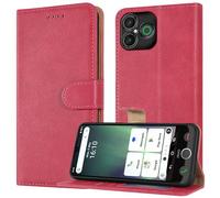 PIXFAB Case for Doro Aurora A30, Leather Wallet Phone Case, Magnetic Book Flip Folio Cover [RFID Protection & 3 Card Slots] and [Kickstand] Phone Cover for Doro Aurora A30 - Pink