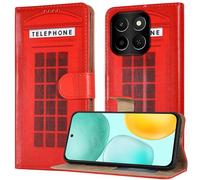 PIXFAB Case for Honor 400 Smart, Leather Wallet Phone Case, Magnetic Book Flip Folio Cover [RFID Protection & 3 Card Slots] and [Kickstand] for Honor 400 Smart 5G - Telephone