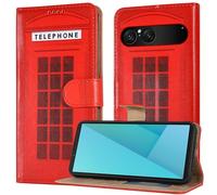 PIXFAB Case for Sony Xperia 10 VII, Leather Wallet Phone Case, Magnetic Book Flip Folio Cover [RFID Protection & 3 Card Slots] and [Kickstand] for Sony Xperia 10 VII - Telephone