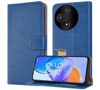 PIXFAB Case for TCL 60/60 R, Leather Wallet Phone Case, Magnetic Book Flip Folio Cover [RFID Protection & Card Slots] and [Kickstand] Case Cover for TCL 60/60 R - Blue