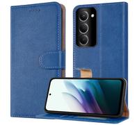 PIXFAB Case for Xiaomi Redmi 15, Leather Wallet Phone Case, Magnetic Book Flip Folio Cover [RFID Protection & 3 Card Slots] and [Kickstand] Phone Cover for Xiaomi Redmi 15 4G/5G - Blue