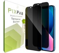 PIXFAB Compatible with Apple iPhone 13 Pro - Privacy Tempered Glass Screen Protector, [Anti Spy] Full Screen 9H Hardness, [Durable] [Shatter Proof] And Scratch Resistant Screen Glass - [Pack of 2]