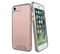 PIXFAB Compatible with Apple iPhone 7 / iPhone 8 (4.7") Space Clear [Military Drop Tested] PC Hard Back TPU Bumper Impact Resistant Protection Technology Phone Case Cover + 9H Tempered Glass