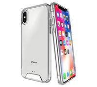 PIXFAB Compatible with Apple iPhone XS MAX (6.5") Space Clear [Military Drop Tested] PC Hard Back TPU Bumper Impact Resistant Protection Technology Phone Case Cover + 9H Tempered Glass