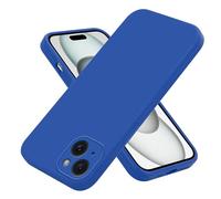 PIXFAB Compatible With iPhone 13 Case, Slim Liquid Silicone Shockproof [Anti-scratch] Armor Case, Protective Soft Rubber Gel Phone Cover For iPhone 13 - Blue