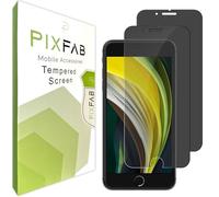 PIXFAB Compatible with iPhone SE 3/2 (2022/2020 Edition) / 7/ 7S /8 - Privacy Tempered Glass Screen Protector, [Anti Spy] Full Screen 9H Hardness, [Durable] [Shatter Proof] Glass - [Pack of 2]