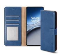 PIXFAB Compatible with OnePlus Nord 4 Case, Leather Wallet Phone Case, Magnetic Book Flip Folio Cover [RFID Protection & Card Slots] and [Kickstand] Case - Blue
