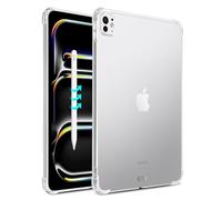 PIXFAB for Apple iPad Pro 13 Inch 7th GEN 2024 M4 CHIP Clear Case, Shockproof [Ultra Slim] Scratch Resistant Gel Rubber Silicone [Protective Case] Tablet Cover